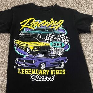 Black Racing Graphic T-Shirt
